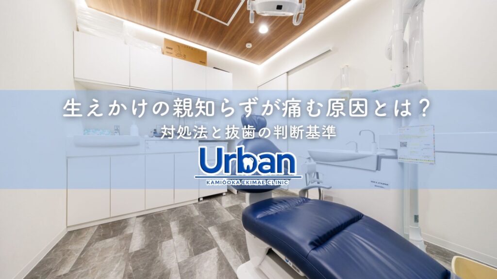 生えかけの親知らずが痛む原因とは？対処法と抜歯の判断基準